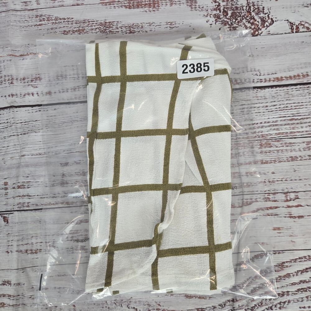 Anthropologie Sancia Helena Tie Wrap Shorts Sz S White Check Whimsical Boho Chic - Picture 11 of 11